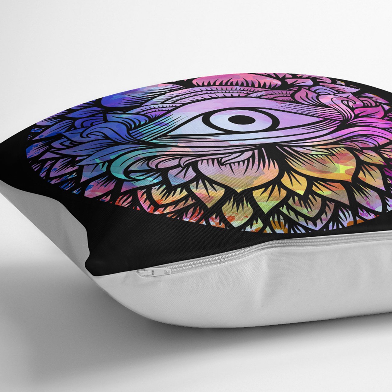 Rh-Yer-5009siyah-RealHomes-Siyah-Zeminde-Renkli-Üçüncü-Göz-Motifli-Yer-Minderi-2