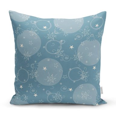 Renkli Zeminli Onedraw Çizimli Dijital Baskılı Modern Yastık Kırlent Kılıfı