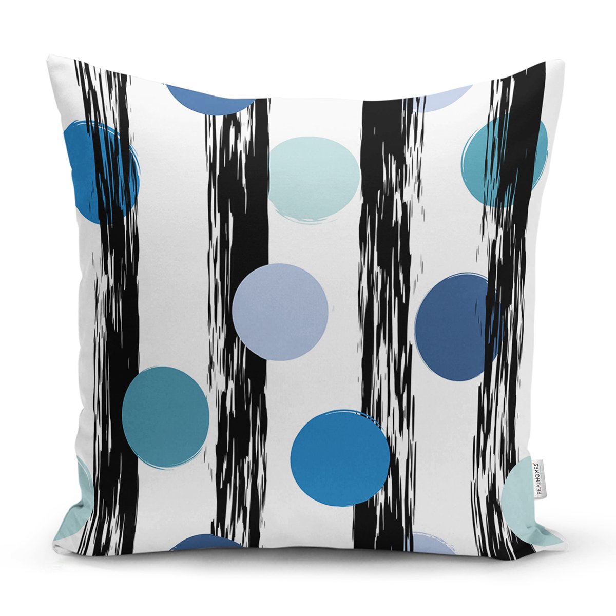 K7732-Beyaz-Zeminli-Renkli-Puantiyeli-Dijital-Baskılı-Modern-Yastık-Kırlent-Kılıfı