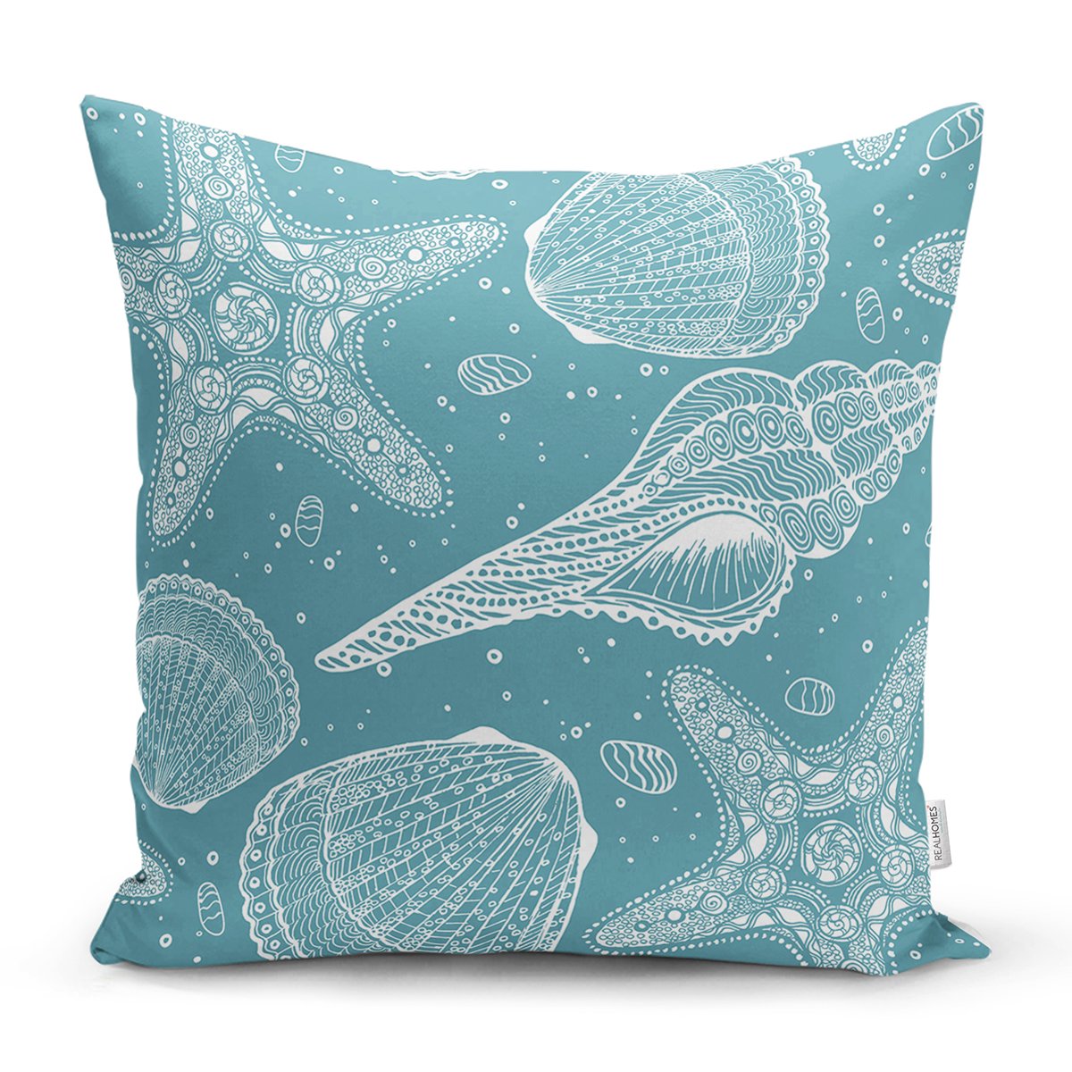 K7959-Pastel-Zeminli-Deniz-Kabuğu-Desenli-Dijital-Baskılı-Modern-Yastık-Kırlent-Kılıfı