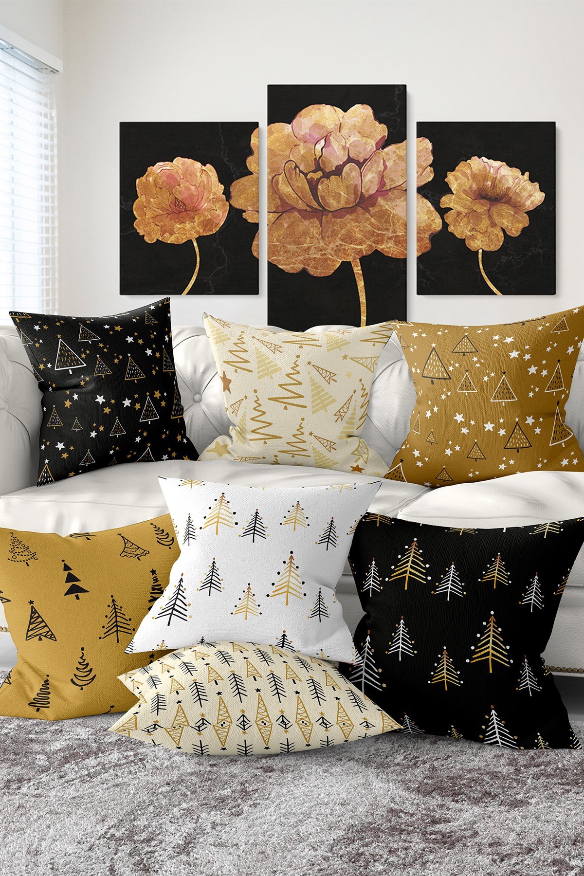 Rh-K7liset543-7li-Renkli-Cam-Agaci-Cizimli-Dijital-Baskili-Kirlent-Kilifi-Seti