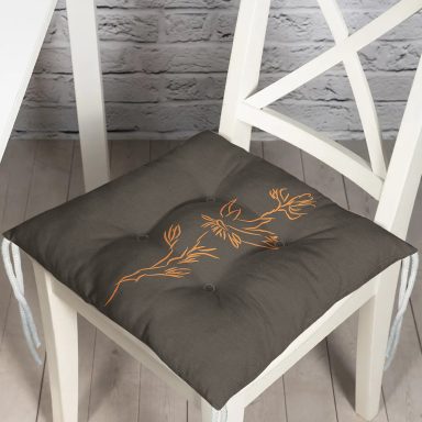 Minimalist Özel Tasarımlı Dijital Baskılı Modern Pofidik Sandalye Minderi