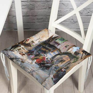 Osmanlı Desen Dijital Baskılı Modern Pofidik Sandalye Minderi